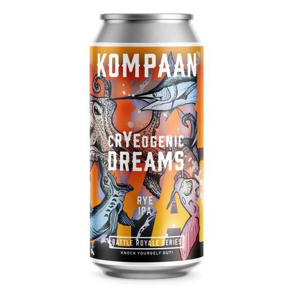 Battle Royale: Cryeogenic Dreams - KOMPAAN Dutch Craft Beer Company IPA - Rye 440ml