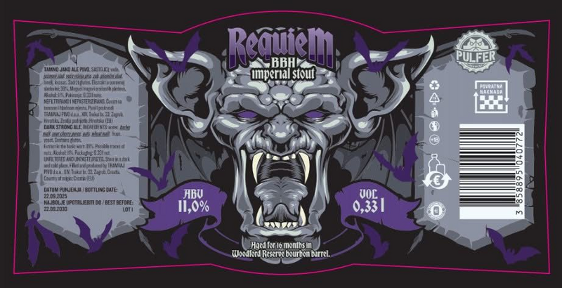 Requiem - Pulfer Brewery Stout - Imperial / Double 330ml