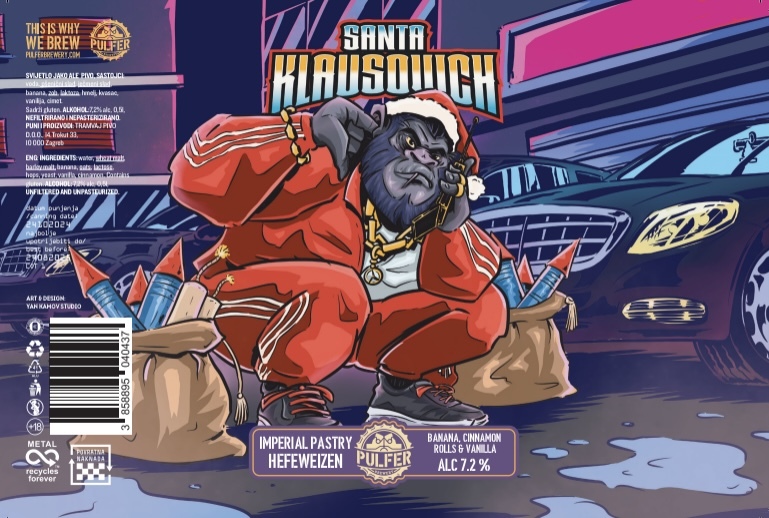 Santa Klausovich - Pulfer Brewery Wheat Beer - Hefeweizen 500ml