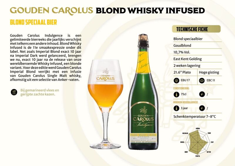Gouden Carolus Blond Whisky Infused - Brouwerij Het Anker Belgian Strong Golden Ale 750ml