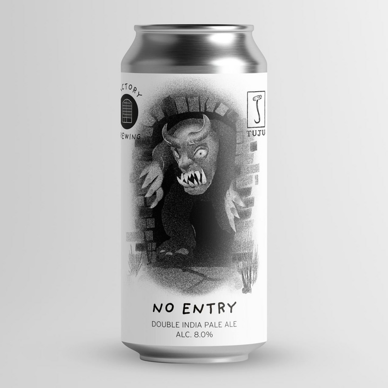 No Entry (Tuju collab) - Factory Brewing IPA - Imperial / Double New England / Hazy 440ml