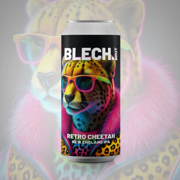 Retro Cheetah - Blech.Brut IPA - New England / Hazy 440ml
