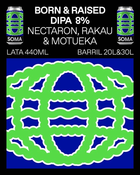 Born & Raised - SOMA Beer IPA - Imperial / Double New England / Hazy 440ml