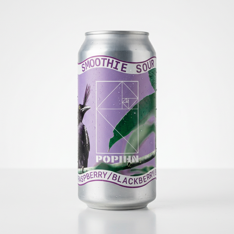 Smoothie Sour – Blackcurrant / Raspberry / Blackberry / Banana / Coconut - Popihn Sour - Smoothie / Pastry 440ml