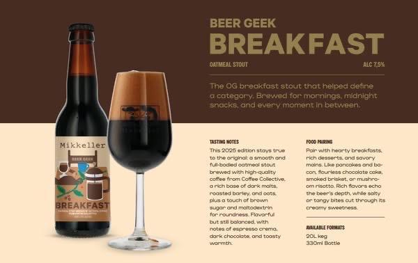 Beer Geek Breakfast - Mikkeller Stout - Oatmeal 330ml