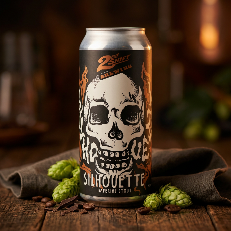 Silhouette - 2nd Shift Brewing Stout - Russian Imperial 473ml