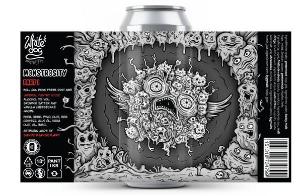 Monstrocity Part 1 - White Dog Brewery Stout - Pastry 440ml