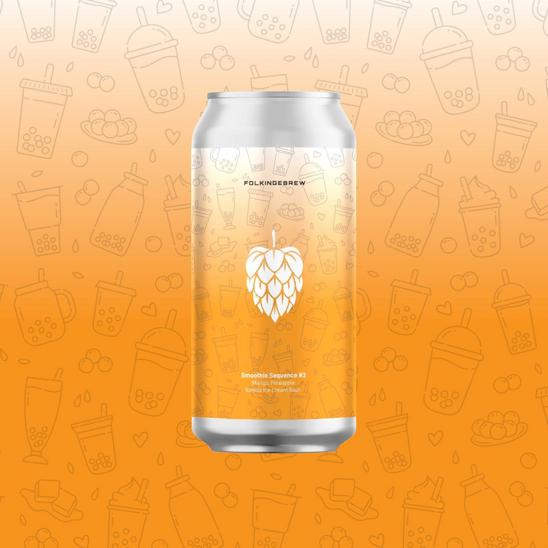 Smoothie Sequence #3 Mango & Pineapple - Folkingebrew Sour - Smoothie / Pastry 440ml