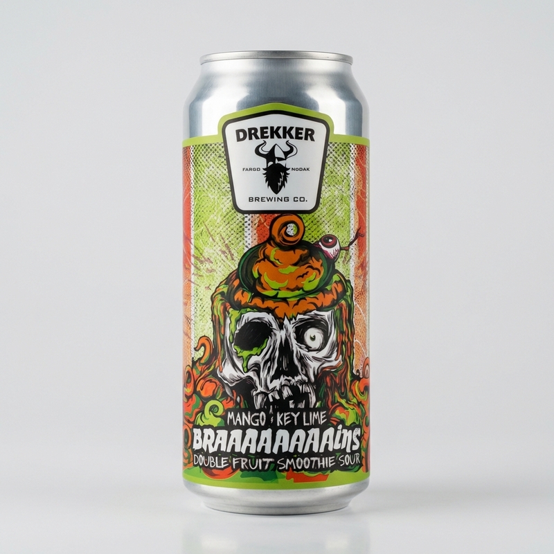 Braaaaaaaains - Mango Key Lime - Drekker Brewing Company Sour - Smoothie / Pastry 473ml