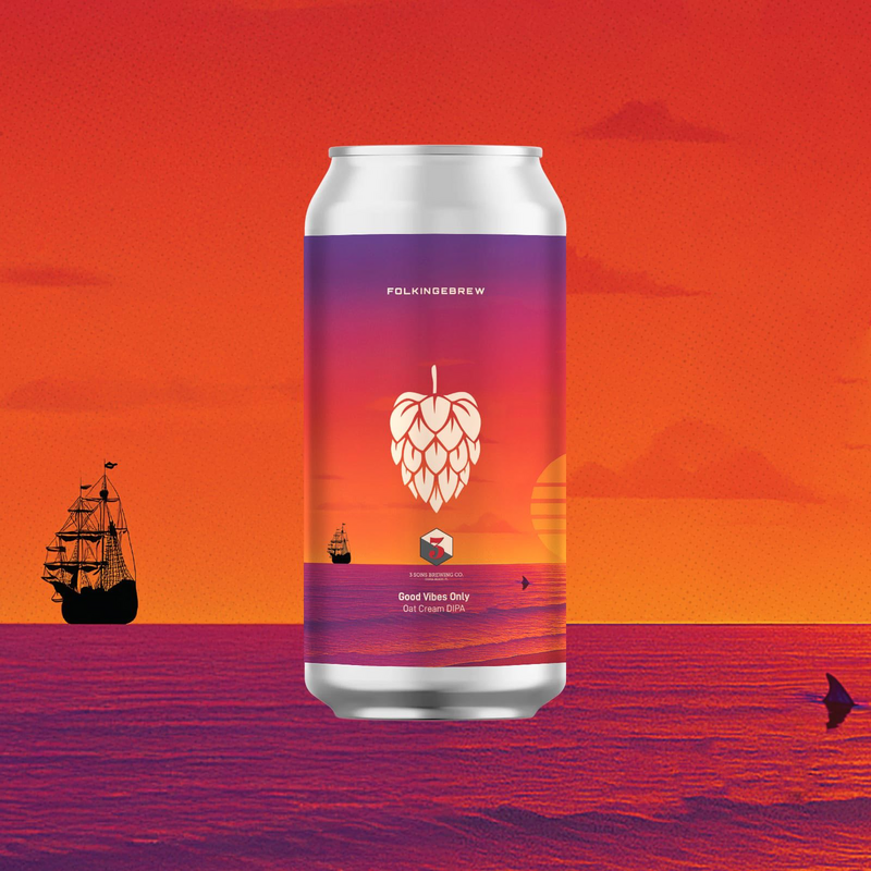 Good Vibes Only - Folkingebrew IPA - Imperial / Double Milkshake 440ml