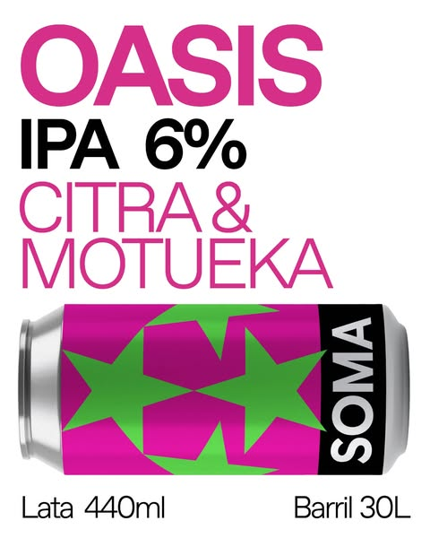 Oasis - SOMA Beer IPA - New England / Hazy 440ml
