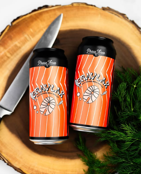Gravlax - Phase Three Brewing IPA - Imperial / Double New England / Hazy 473ml