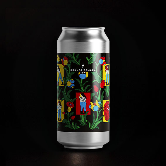 ORANGE SEMARA - Garage Beer Co. IPA - New England / Hazy 440ml