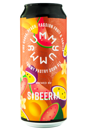 Yummy Pink Guava, Peach, Passion Fruit & Vanilla - Sibeeria Sour - Smoothie / Pastry 500ml