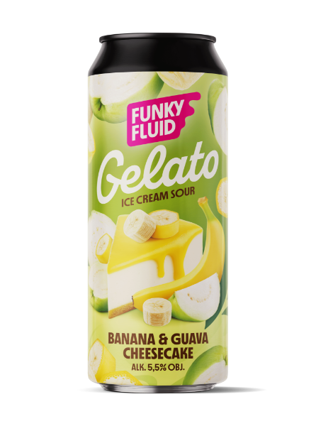 Gelato: Banana & Guava Cheesecake - Funky Fluid Sour - Smoothie / Pastry 500ml