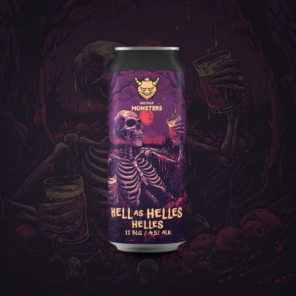 Hell as Helles - Browar Monsters Lager - Helles 500ml