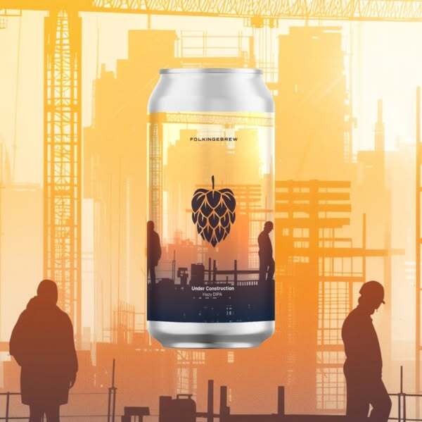 Under Construction - Folkingebrew IPA - Imperial / Double New England / Hazy 440ml