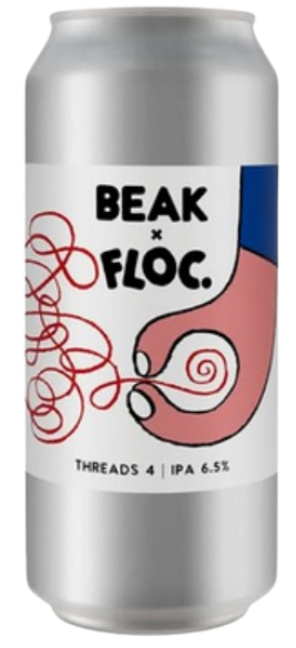Threads 4 (Floc. collab) - Beak IPA - New England / Hazy 440ml