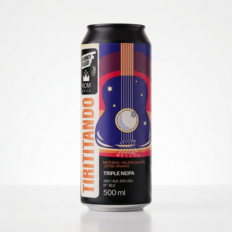 FEAT. KOM: Tirititando - Funky Fluid IPA - Triple New England / Hazy 500ml