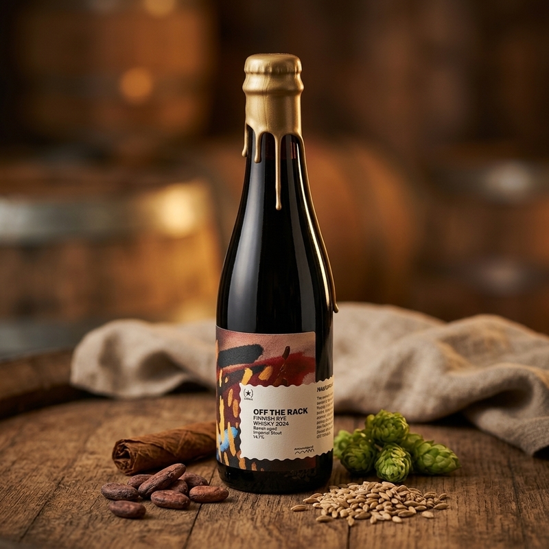 Off the Rack Finnish Rye Whisky 2024 - LERVIG Stout - Imperial / Double 375ml