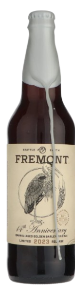 14th Anniversary – Barrel-Aged Golden Barleywine Ale (2023) - Fremont Brewing Barleywine - Other 650ml