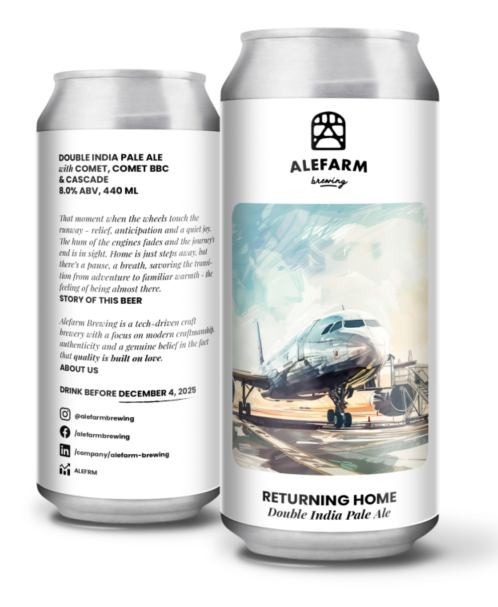 Returning Home - Alefarm Brewing IPA - Imperial / Double New England / Hazy 440ml