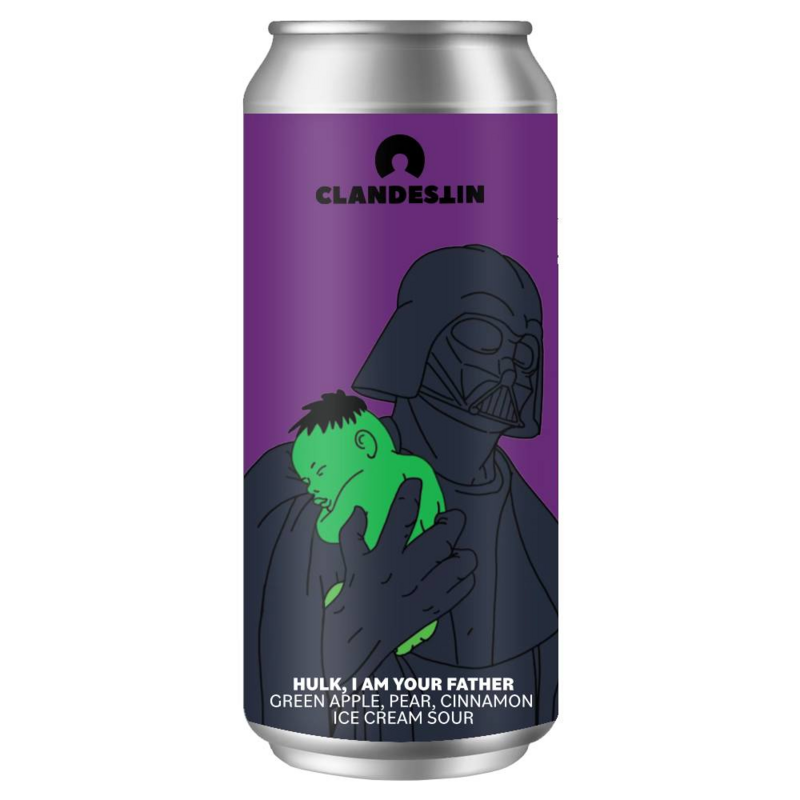 HULK, I AM YOUR FATHER - Clandestin Beer Sour - Smoothie / Pastry 500ml