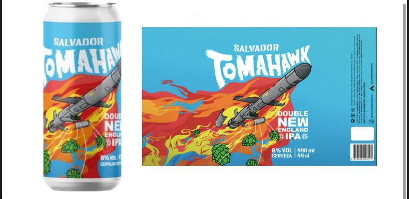 Tomahawk - Salvador Brewing Co. IPA - Imperial / Double New England / Hazy 440ml