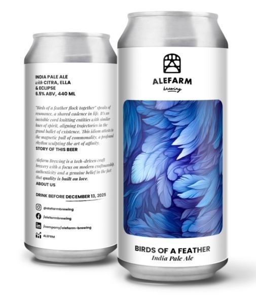 Birds Of A Feather - Alefarm Brewing IPA - New England / Hazy 440ml
