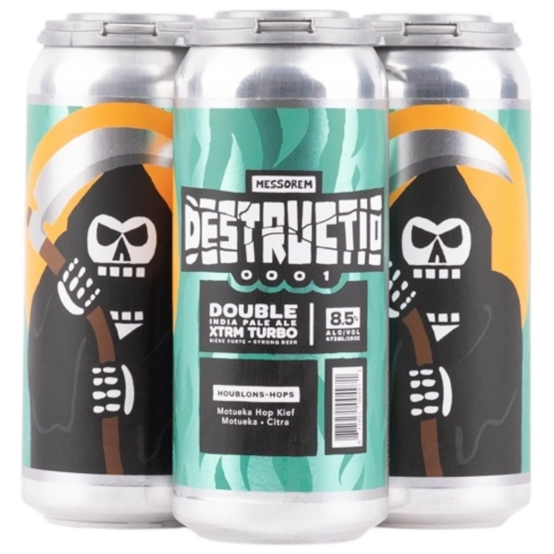 Destructio 0001 - XTRM Turbo - Messorem IPA - Imperial / Double New England / Hazy 473ml