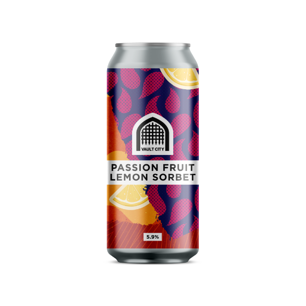 Passion Fruit Lemon Sorbet - Vault City Brewing Sour - Fruited 440ml