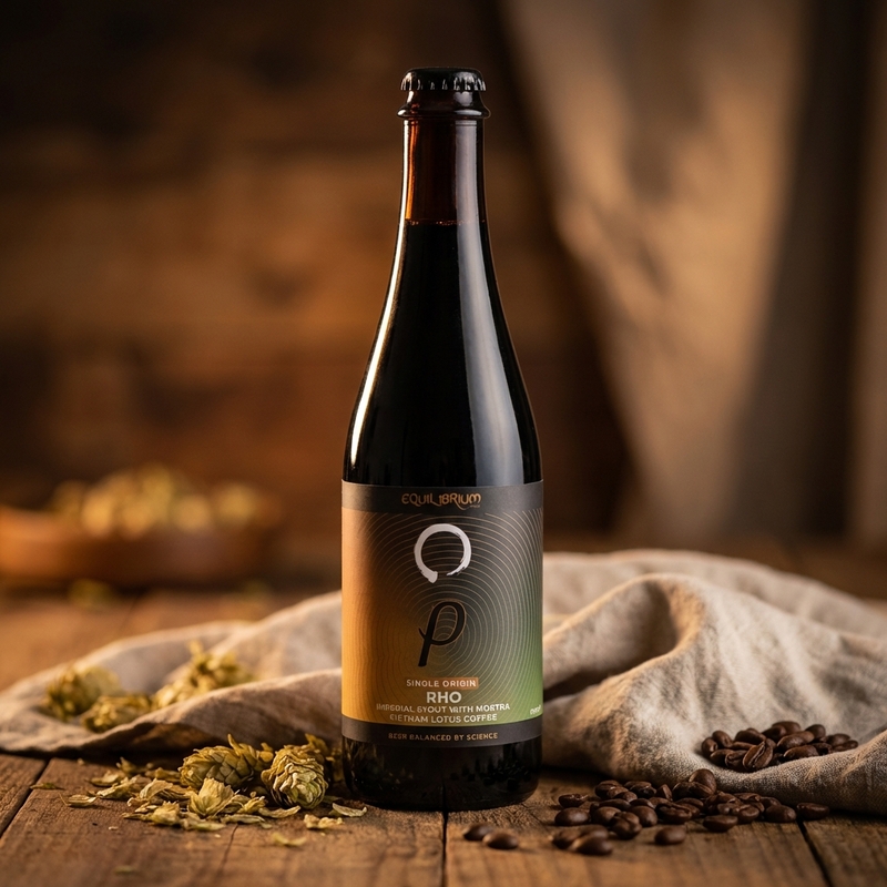 Single Origin Rho Vietnam Lotus - Equilibrium Brewery Stout - Imperial / Double Coffee 500ml