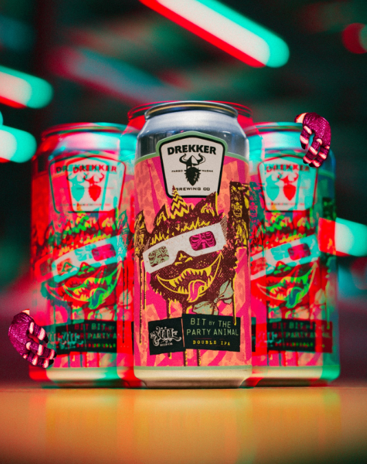 Bit By The Party Animal (collab with Xul) - Drekker Brewing Company IPA - New England / Hazy 473ml
