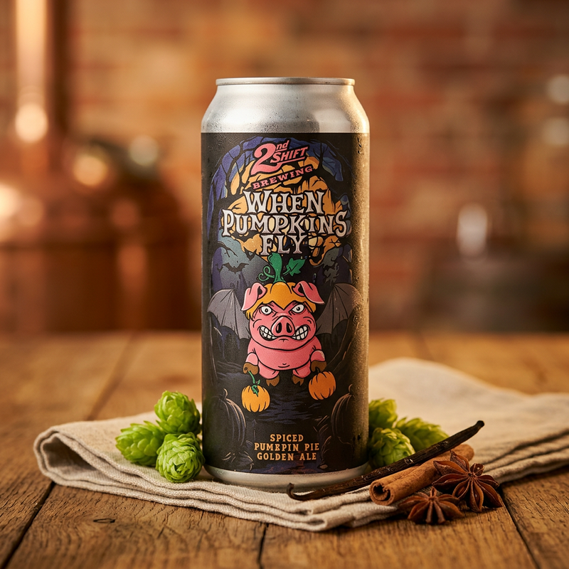 When Pumpkins Fly - 2nd Shift Brewing Pumpkin / Yam Beer 473ml