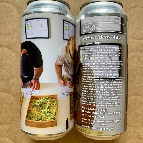 Nelson Many Ways - Clayton Hops - Tree House Brewing Company IPA - Imperial / Double New England / Hazy 473ml