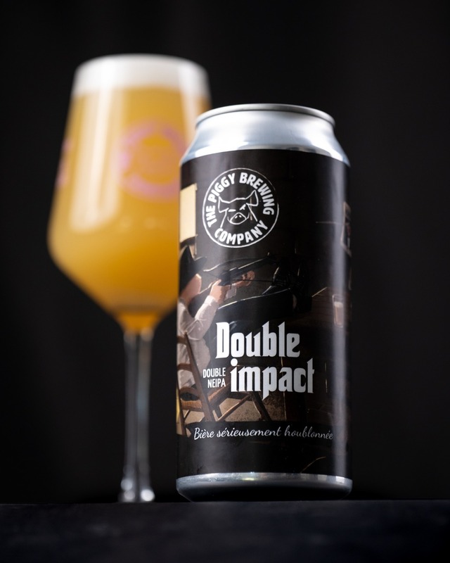 Double Impact - The Piggy Brewing Company IPA - Imperial / Double New England / Hazy 440ml