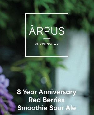 8 Year Anniversary Red Berries Smoothie Sour Ale - Ārpus Brewing Co. Sour - Smoothie / Pastry 440ml