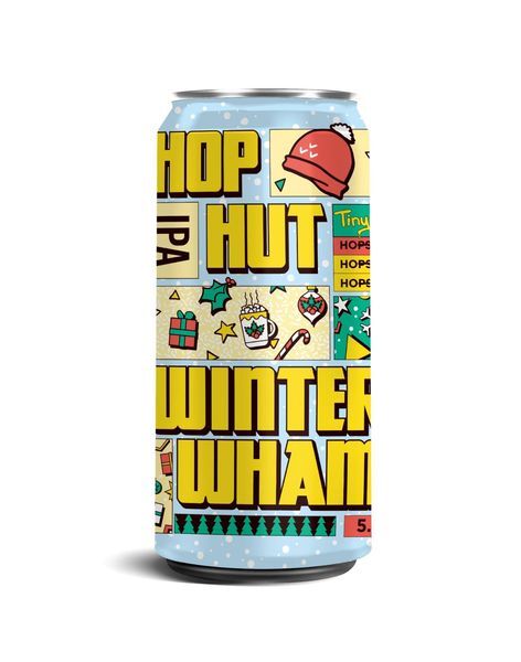 Hop Hut Winter Wham! - Tiny Rebel Brewing Co IPA - New England / Hazy 440ml