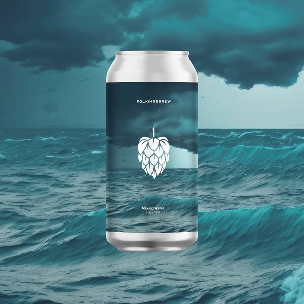 Making Waves - Folkingebrew IPA - Triple New England / Hazy 440ml