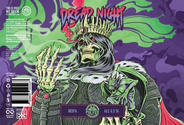 Dread Night - Pulfer Brewery IPA - New England / Hazy 500ml