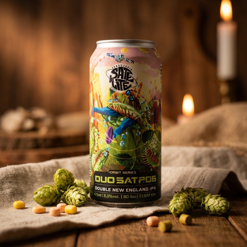 Duosat p.06 - Cervejaria Satélite IPA - Imperial / Double New England / Hazy 440ml