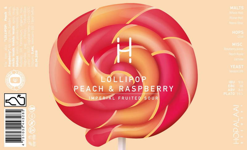 Lollipop: Peach & Raspberry