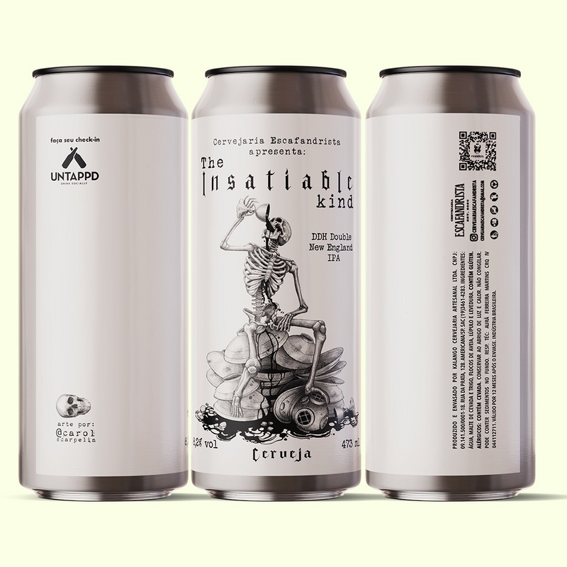 The Insatiable Kind - Cervejaria Escafandrista IPA - New England / Hazy 473ml
