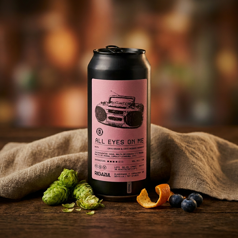 All Eyes On Me - RIOAZUL IPA - Imperial / Double New England / Hazy 440ml