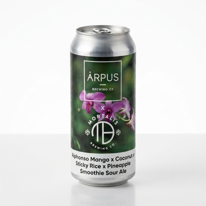 Ārpus x Mortalis Brewing Co. Alphonso Mango x Coconut x Sticky Rice x Pineapple Smoothie Sour Ale