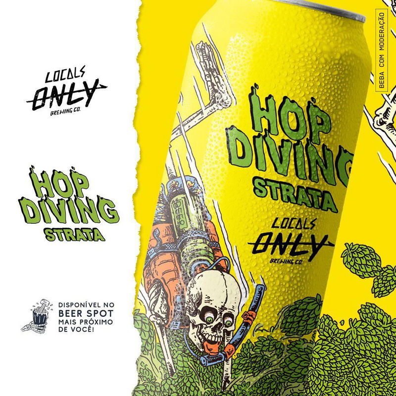 Double Diving - Strata - Locals Only Brewing Co. IPA - Imperial / Double New England / Hazy 473ml