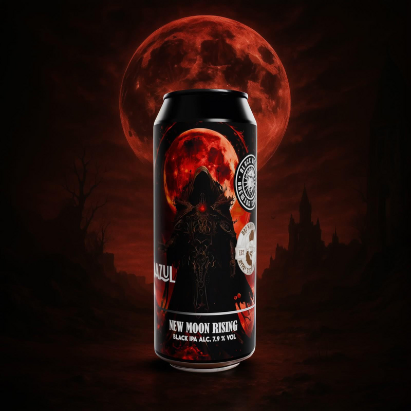 New Moon Rising - Black Rebel Brewing Company IPA - Black / Cascadian Dark Ale 440ml