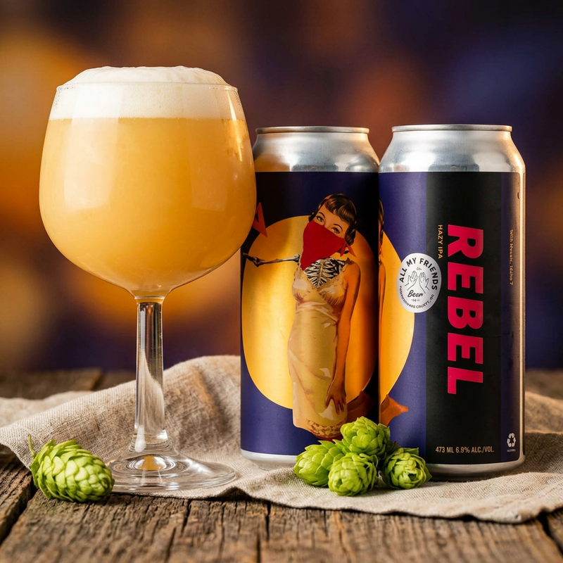 Rebel - All My Friends Beer Co. IPA - New England / Hazy 473ml