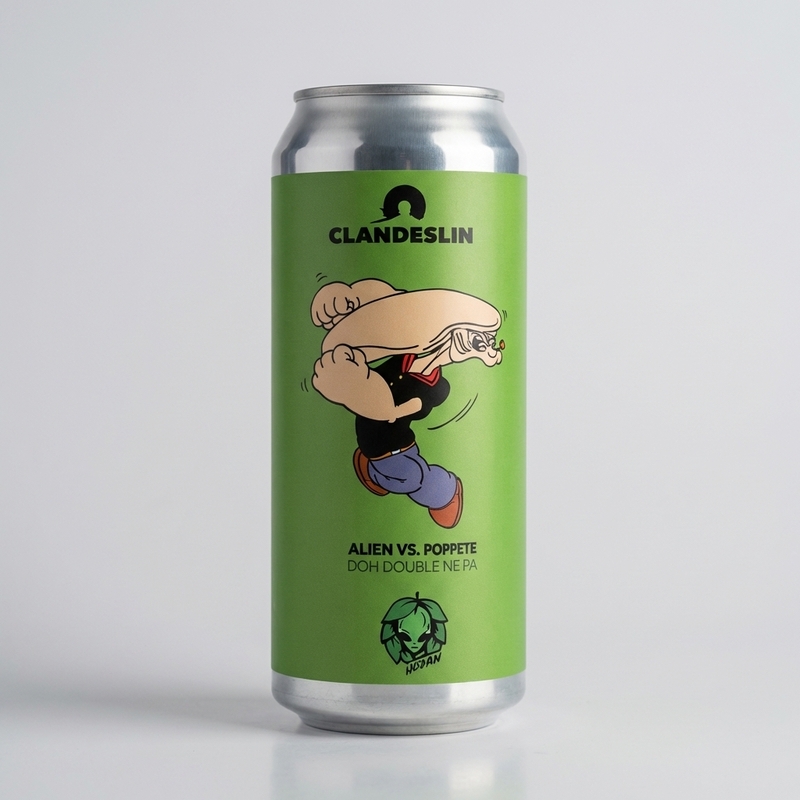 Alien vs Popeye - Clandestin Beer IPA - Imperial / Double New England / Hazy 500ml